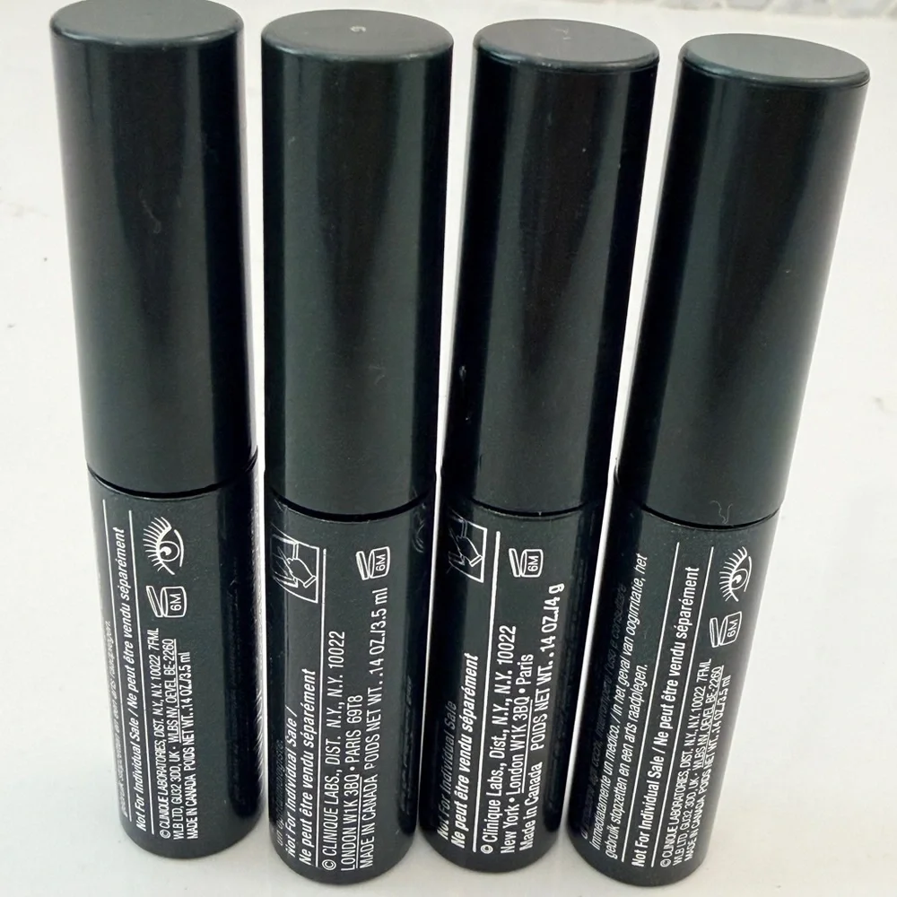 Clinique High Impact Mascara - Black - Travel size x 4